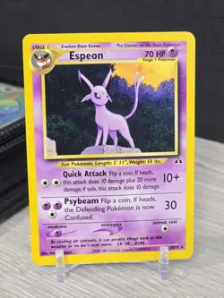 Pokemon Card Espeon 20/75 Rare Neo Discovery 2001 Non Holo Rare Vintage NM - Image 3