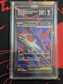 2025 Pokemon Mega Evolutions Base Set 163/132 Mega Latias EX UR TAG 9 (905) - Image 1