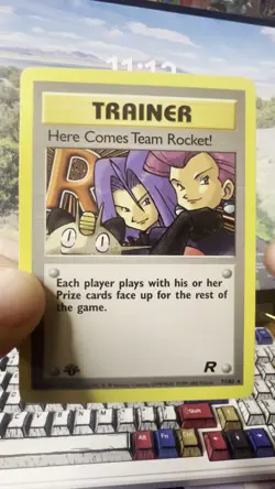 Pokemon TCG Vintage Trainer Here Comes Team Rocket! 71/82 1st Ed. NON HOLO LP+ - Image 2