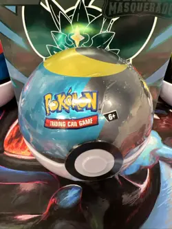 Pokemon Pokeball Tin Sealed | + 2015 Reshiram Black Star Promo XY74 | + (1) Rare - Image 1