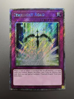 Yugioh - Starlight Road Platinum Secret Rare RA03-EN235, Near Mint, 1st Edition - Image 1
