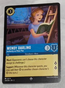 Wendy Darling - 158/204 - Super Rare - Into the Inklands - Disney Lorcana - Image 2