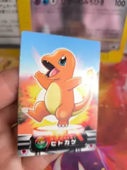 Pokemon Karte Card Glumanda Charmander Zukan Bandai 2004 Firered japanese Exc+ - Image 2