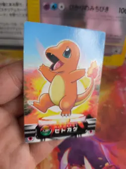 Pokemon Karte Card Glumanda Charmander Zukan Bandai 2004 Firered japanese Exc+ - Image 5