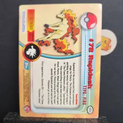 RAPIDASH #78 MP TOPPS TRADING CARDS SERIES 2 - Image 2