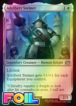 Adelbert Steiner #3 (Foil) (NM) Final Fantasy FIN Magic MTG - Image 1