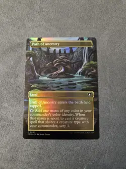 MTG Path of Ancestry Borderless Foil Commander Masters - Image 1