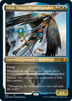 1x Ishai, Ojutai Dragonspeaker - Foil Etched Light Play MTG Magic - Kid Icarus - - Image 1