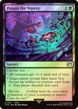 NM Foil Poison the Waters, MTG, Final Fantasy, Magic the Gathering, 111 - Image 1