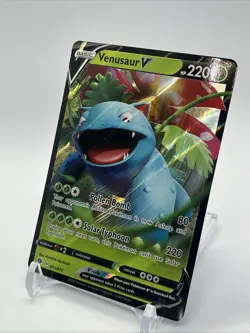 Pokemon TCG Venusaur V 001/073 Champion's Path Sword & Shield Holo Rare NM - Image 2