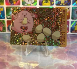 Pokemon HOLO Vintage Pocket Monsters Prism Sticker 1998 Nintendo Rare Chansey - Image 1