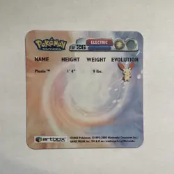 Plusle Pokemon Advanced AF 26 Action Flipz Artbox Lenticular 3D Card 2003 - Image 3