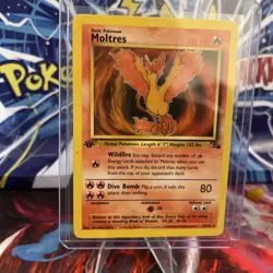 Pokemon TCG Moltres Fossil 1st Edition Non Holo - Image 4