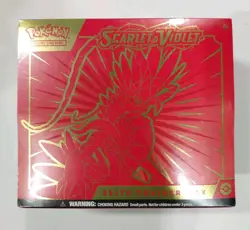 Pokemon Scarlet & Violet Base Red Koraidon Elite Trainer Box ETB– Factory Sealed - Image 1