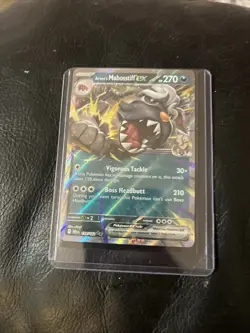 Pokemon TCG Destined Rivals Arvens Mabosstiff Card EX 139/182 Double Rare NM - Image 1