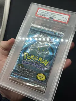 Topps Chrome Pokemon Booster Pack Series 2 Sealed - PSA 6 - Image 3