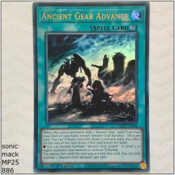 Ancient Gear Advance - MP25-EN194 - Ultra Rare 1st Edition Yugioh - Image 1