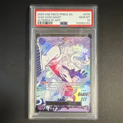 Namco Gum-Gum Giant Alternate Art Foil Rare OP09-078 Premium Booster 2025 PSA 10 - Image 1