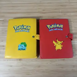 Vintage Pokemon Gotta Catch 'Em All! Bulbasaur Pikachu Pokemon Card Binder - Image 1