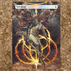 Magic MTG Altered hand painted Elden Sol Ring - Image 1