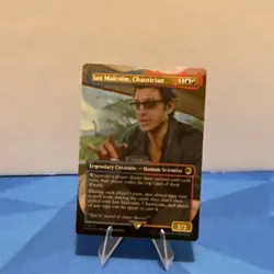 Ian Malcolm, Chaotician Borderless FOIL Jurassic World Collection MTG Magic - Image 1