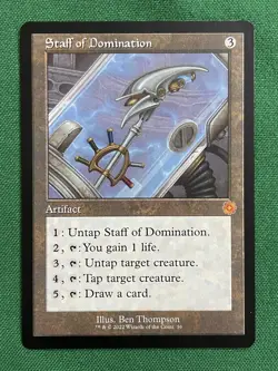 Staff of Domination M The Brothers' War: Retro Frame Artifacts 56 NM - Image 1