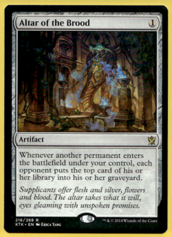 ALTAR OF THE BROOD KHANS OF TARKIR KTK RARE ARTIFACT MTG 216 - Image 1