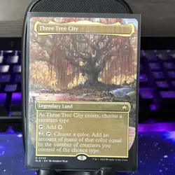 Magic: The Gathering Three Tree City Legendary Land Rare Bloomburrow Regular En… - Image 1