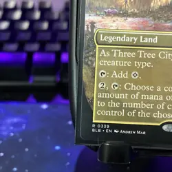 Magic: The Gathering Three Tree City Legendary Land Rare Bloomburrow Regular En… - Image 3
