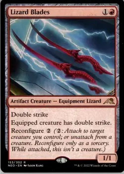 Lizard Blades R Kamigawa: Neon Dynasty 153 NM MTG x1 - Image 1