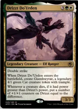 Drizzt Do'Urden R Adventures in the Forgotten Realms 220 NM MTG x1 - Image 1