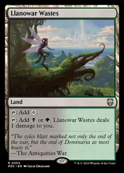 1x Llanowar Wastes NM Eng MTG - Modern Horizons 3 Commander - Image 1