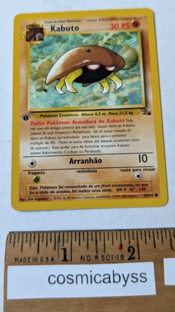 Kabuto Spanish Pokemon 1st Edition card 50/62 WOTC 2000 NM - Image 1