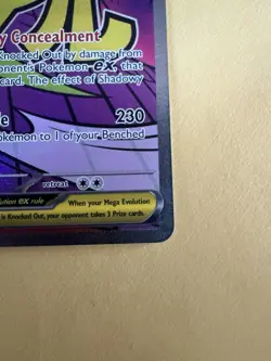 Pokemon Mega Gengar EX Full Art Holo Ghost 269/217 Card English - Image 5