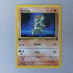 Machop 59/82 1st Edition Common Team Rocket Set WOTC Collectible Pokemon Card - Image 1