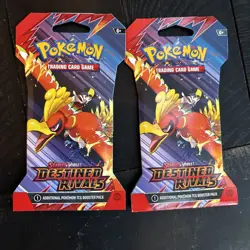 Sleeved Booster Pack X2 - Sv10: Destined Rivals - Moltress ex - Pokemon - Image 1