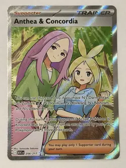 Anthea and Concordia 254/217 Ascended Heroes Pokemon TCG Full Art Trainer - Image 1