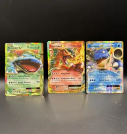 Pokemon Mega Lot – Charizard EX, Blastoise EX, Venusaur EX – XY Evolutions 2016 - Image 1