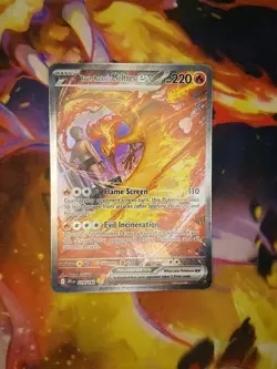 Team Rocket's Moltres ex 229/182 Sv10: Destined Rivals Holo Pokemon NM - Image 4