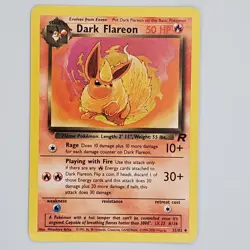 Dark Flareon 35/82 Team Rocket Non-Holo Pokemon TCG - LP - Image 1