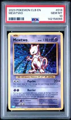 2023 POKEMON CLB TRADING CARD GAME CLASSIC #014 MEWTWO PSA 10 - Image 1
