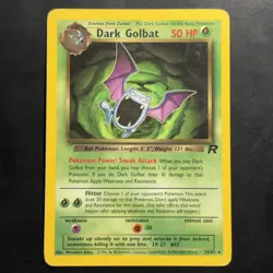 Vintage Pokemon Team Rocket Dark Golbat 24/82 Non-holo Rare WotC 2000 - Image 1