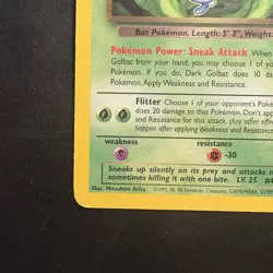 Vintage Pokemon Team Rocket Dark Golbat 24/82 Non-holo Rare WotC 2000 - Image 5