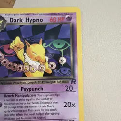 Pokemon Vintage Non-Holo Rare Dark Hypno 26/82 Team Rocket #10 - LP - Image 4