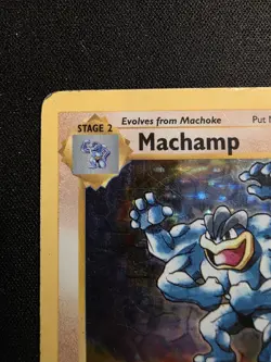 Machamp 8/102 Pokemon Base Set Shadowless Deck Exclusives Holo MP - Image 2