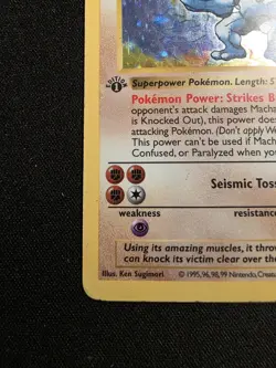 Machamp 8/102 Pokemon Base Set Shadowless Deck Exclusives Holo MP - Image 5