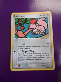 Pokemon Lickitung 37/112 Holo FireRed & LeafGreen LP Fast Ship - Image 1