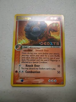 Pokemon Magcargo Deoxys 20/107 Reverse Holo Stamped LP Fast Ship - Image 1
