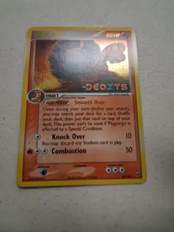 Pokemon Magcargo Deoxys 20/107 Reverse Holo Stamped LP Fast Ship - Image 2