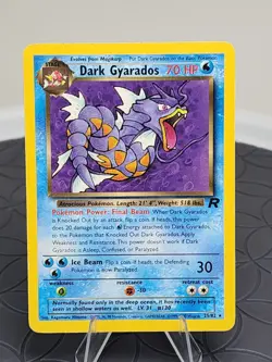 Pokemon Dark Gyarados Non Holo Rare Team Rocket Trading Card 8/82 Near Mint - Image 1